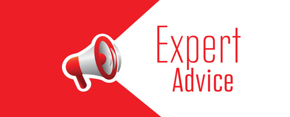 Expert Advice text on white background