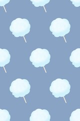 cotton candy clipart background pattern