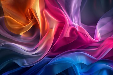 Obraz premium Smooth gradient abstract with tech visuals