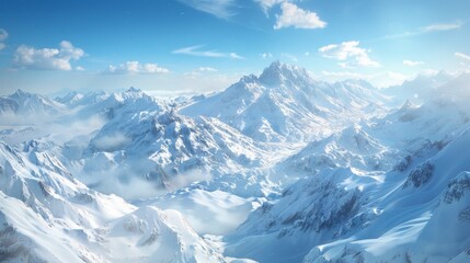 Obraz premium Snow Covered Mountains