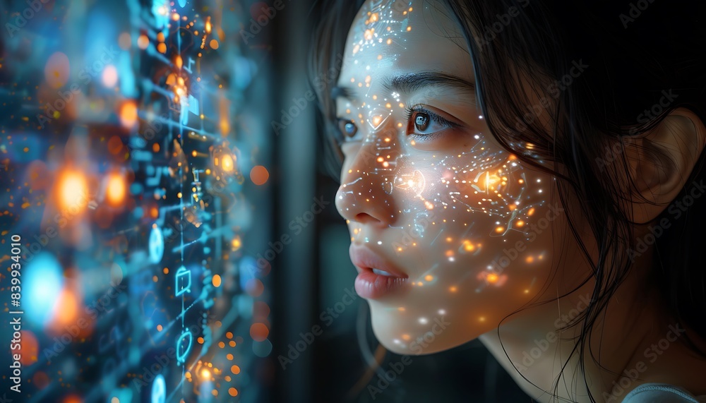 Poster Visual representation of AI learning patterns