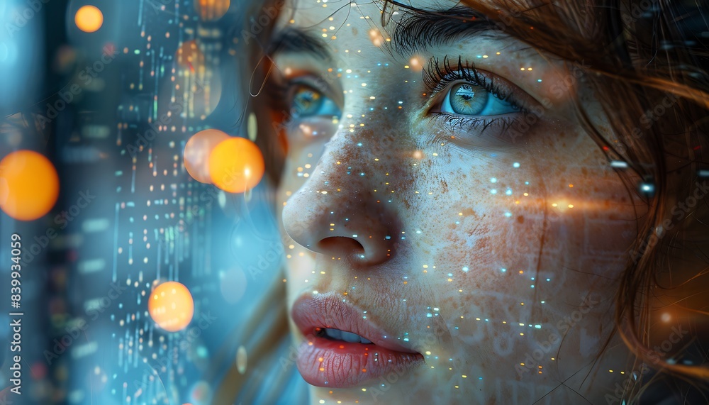 Poster Visual representation of AI learning patterns