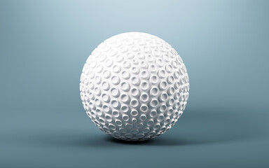 White abstract sphere, 3d rendering.