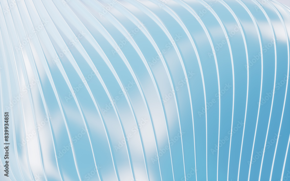 Poster blue abstract curve background, 3d rendering.