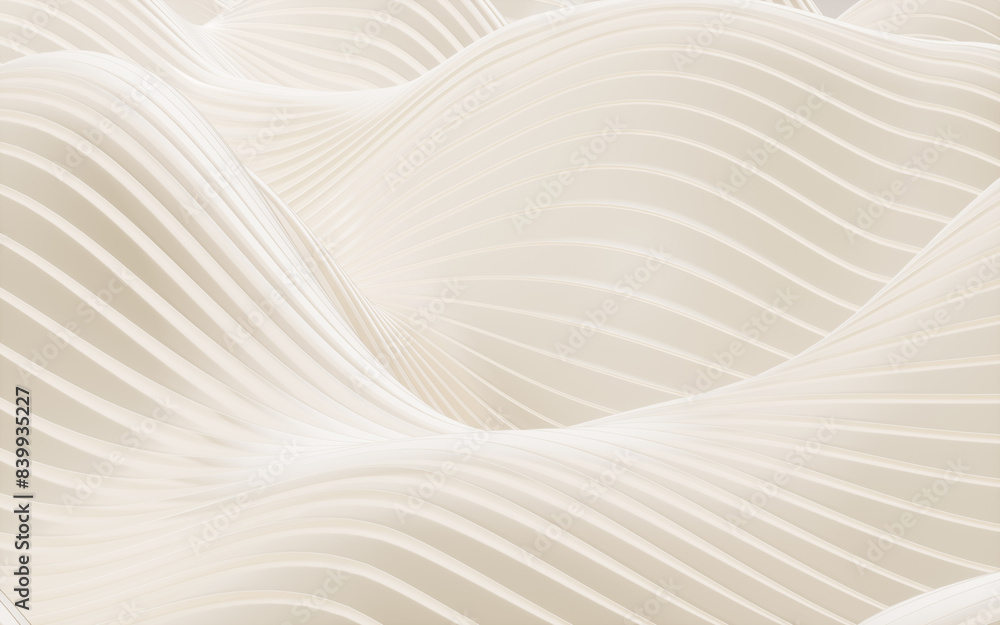 Poster golden abstract curve background, 3d rendering.