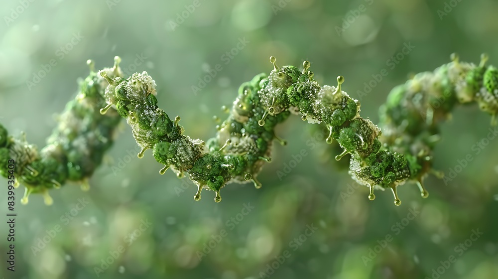 Aufkleber dna helix enhanced with digital visual effects