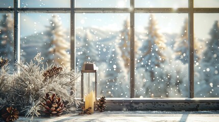 Winter window of free space and chrsitmas time