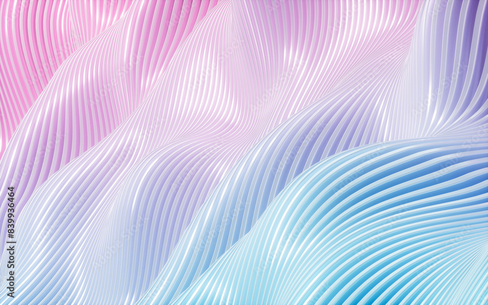 Poster gradient abstract curve background, 3d rendering.