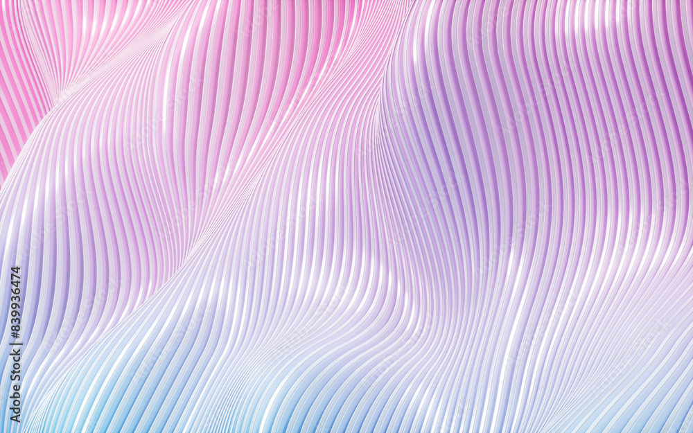Poster gradient abstract curve background, 3d rendering.