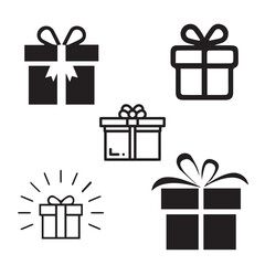  gift icon set