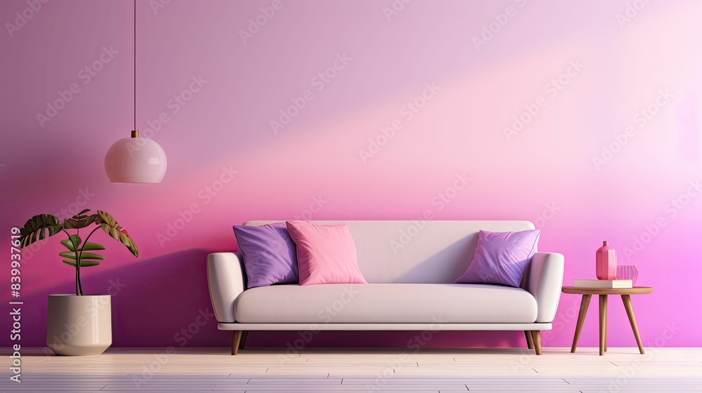 Canvas Prints design purple pink gradient