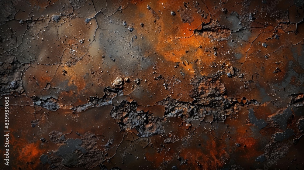 Poster uhd 4k image showcasing a sharp and detailed view of a corroded dark grunge background