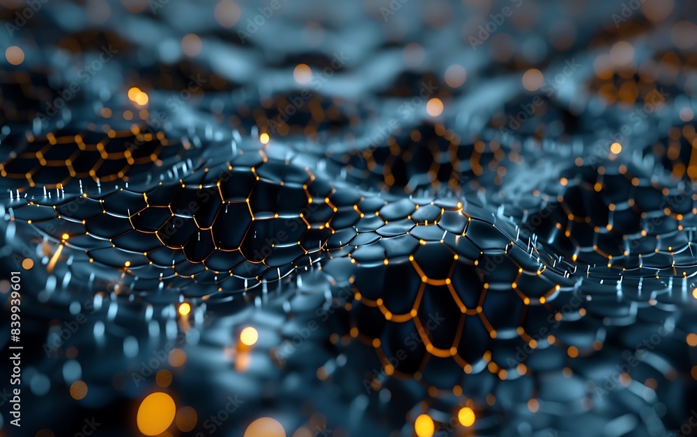 Poster Colorful nanotechnology structures on a microchip