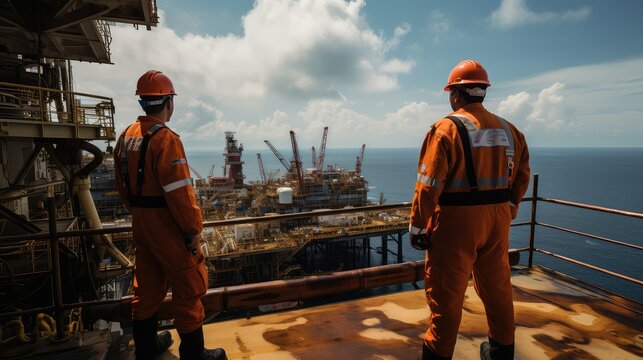 safety oil rig field