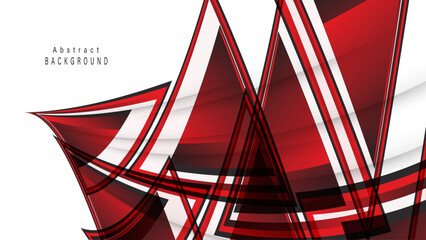 Red white design polygonal background