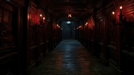 doors dark hallway