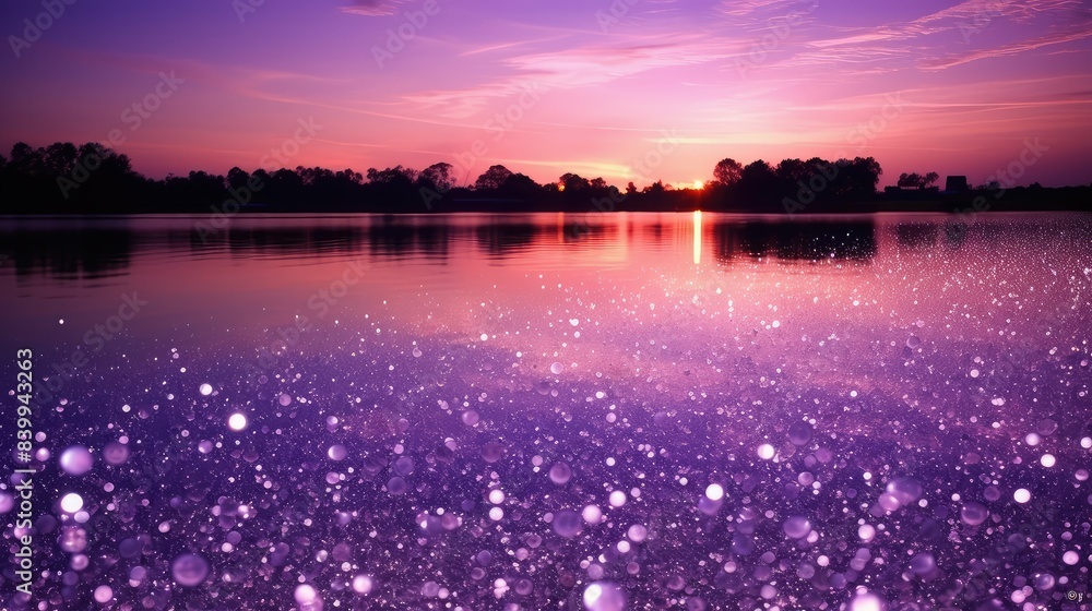 Canvas Prints sky light purple glitter