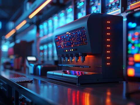 DNA sequencer with vibrant data visualization