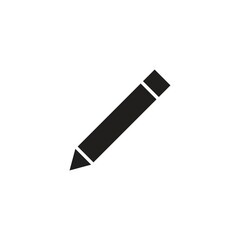 pencil flat icon for apps and websites