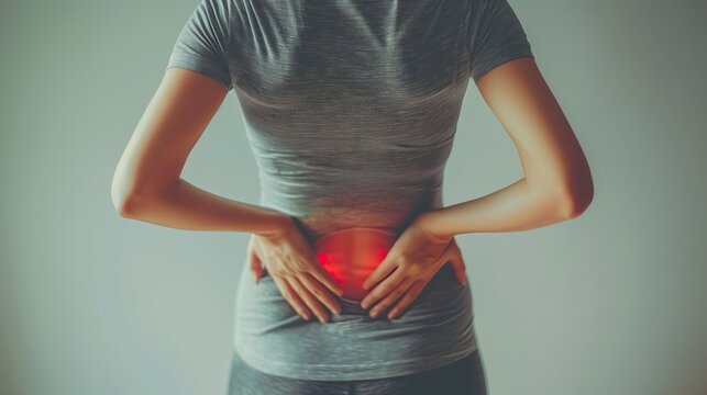 Pregnant women feel muscle pain, lower back joint pain, back pain, stiffness due to pregnancy.