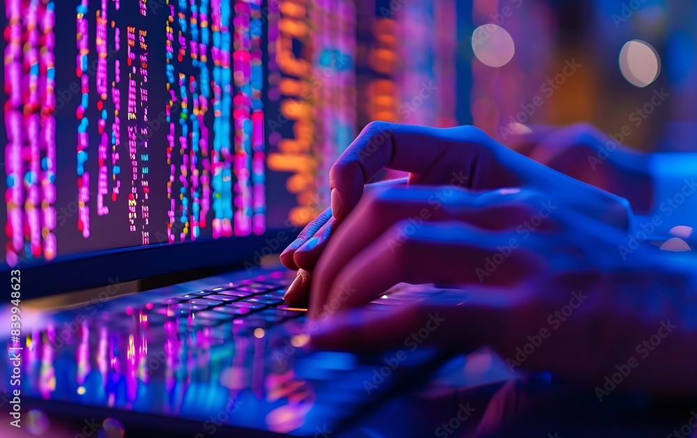 Leinwandbilder bioinformatics software processes complex genetic data