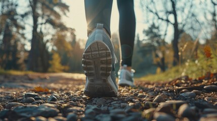 Person walking on trail
