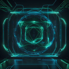 Technology graphs and holograms, technology houses, technology related stuff 