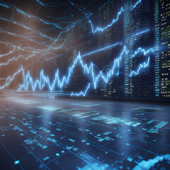 Technology graphs and holograms, technology houses, technology related stuff 