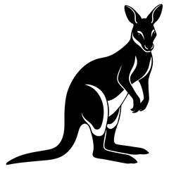 wallaby silhouette vector illustration svg