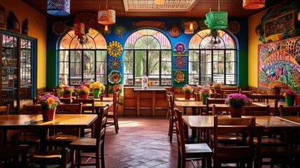 authentic mexican restaurant interior