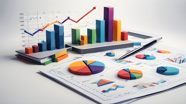 graphs and charts on the table