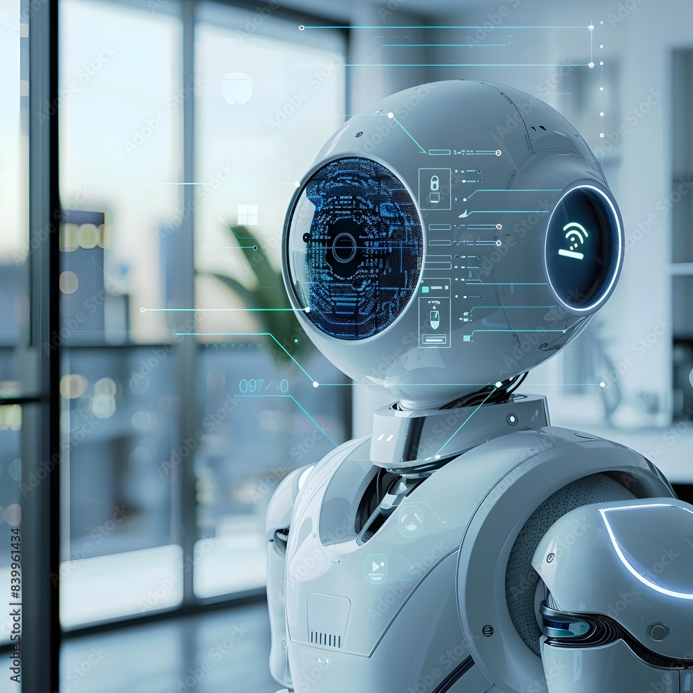 Poster advanced ai powered home security system with smart locks and surveillance delivering secure and int