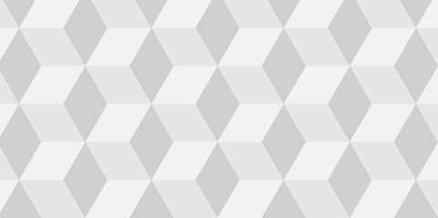 Obraz premium Vector Minimal cubes geometric tile and mosaic wall grid backdrop hexagon technology wallpaper background. white and gray block cube structure backdrop grid triangle texture vintage design.