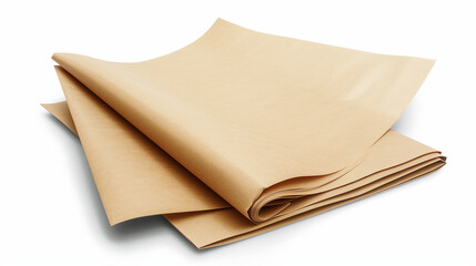 Sustainable 3D Paper Design on White Background