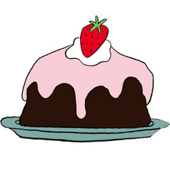 Strawberry cake 