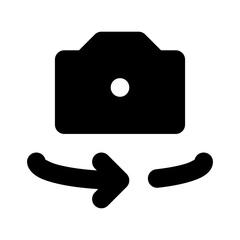 camera switch solid ui icon