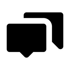 chat meeting discuss solid ui icon