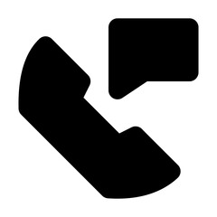 call message solid ui icon