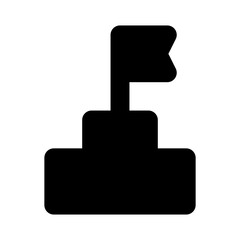  podium business goal solid ui icon
