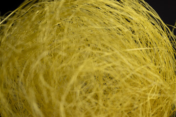 randomly wound synthetic threads for handmade products