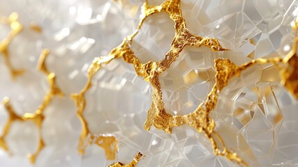 Golden Kintsugi background design