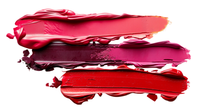 Paint brush strokes transparent background