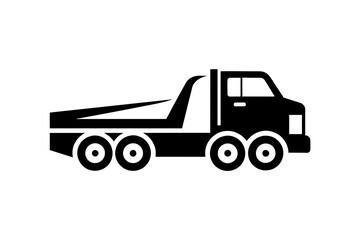 towing truck logo design vector on white background illustration 