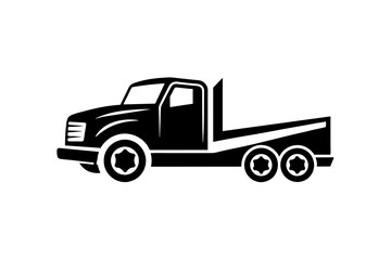 towing truck logo design vector on white background illustration 