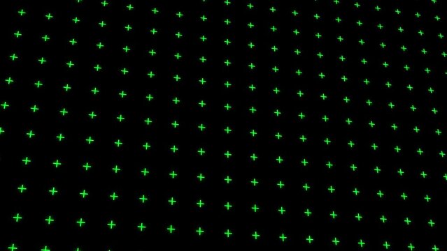 green color plus sign seamless loop animation backdrop video
