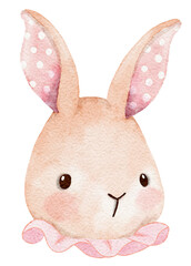 Watercolor Bunny for Baby Girl