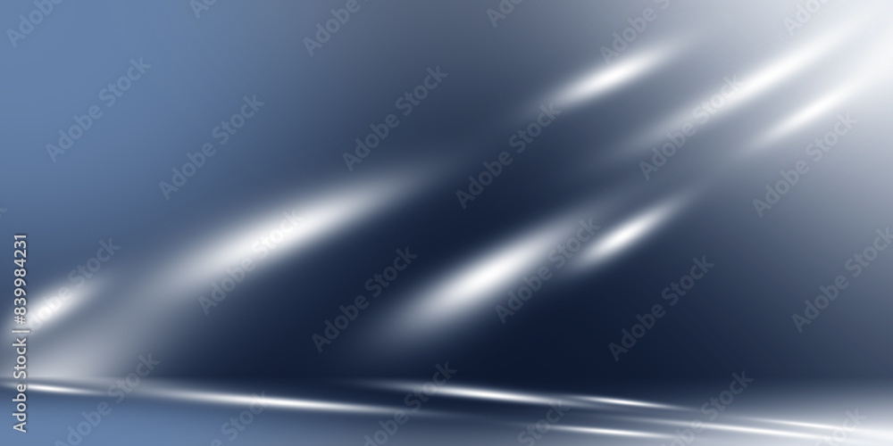 Poster blue gradient white light abstract background blurred empty studio room backdrop wallpaper. use for 