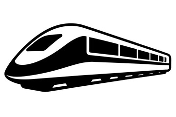 train silhouette vector illustration