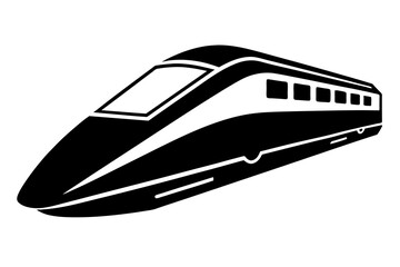 train silhouette vector illustration