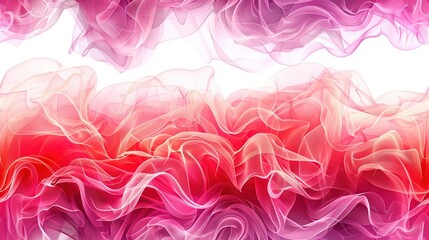  Red, Pink, White Background with Smoke Emerging from Bottom